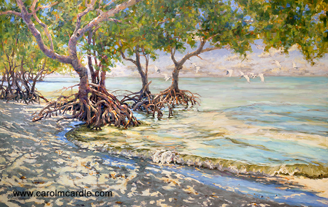 Island Getaway 38x60